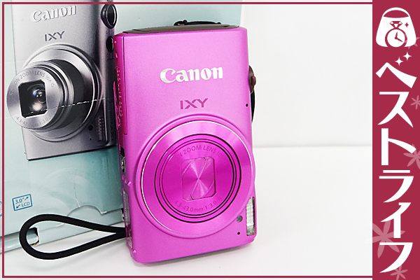 Canon IXY ビデオカメラ ピンク バッテリー充電器付き 1円 本物 キャノン IXY デジカメ 予備バッテリー付き ピンク ・ 名