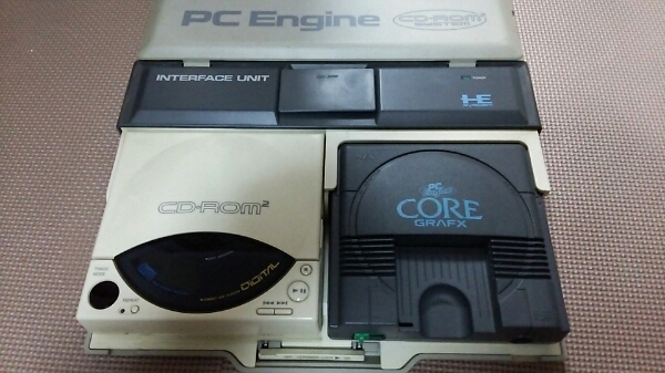 ジャンク PCエンジン CORE GRFX 本体+CD ROM2システム コアグラ