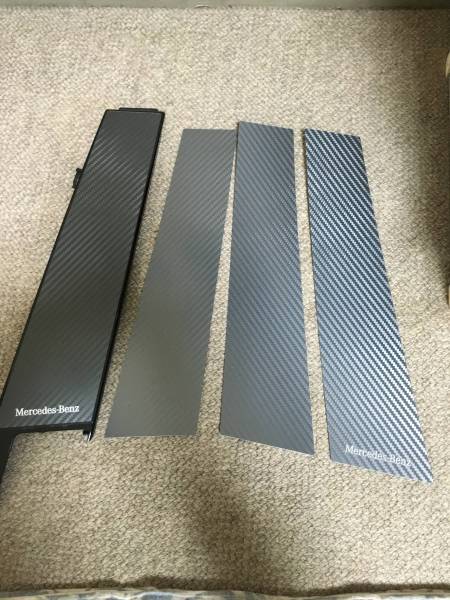 W176 Aクラス ピラーガーニッシュ カーボン調