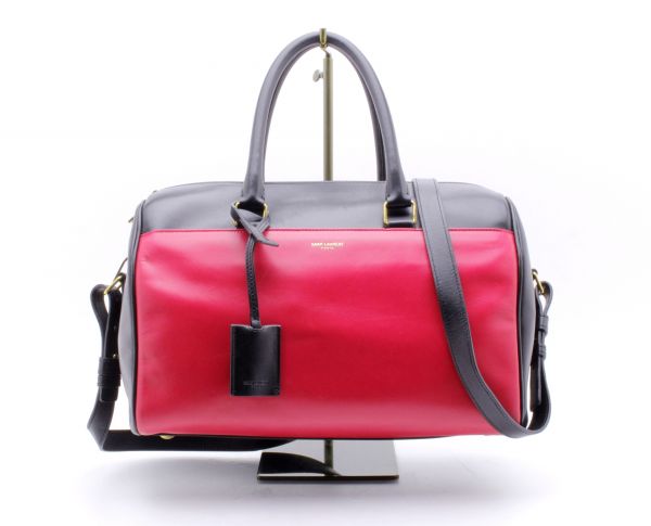 2051　サンローランパリ　ダッフル６　2WAYバッグ　バイカラー