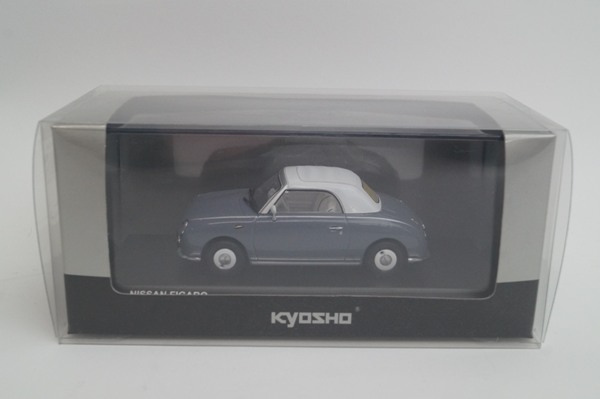 KYOSHO 京商 1/43 日産 フィガロ ラピスグレー/パープル