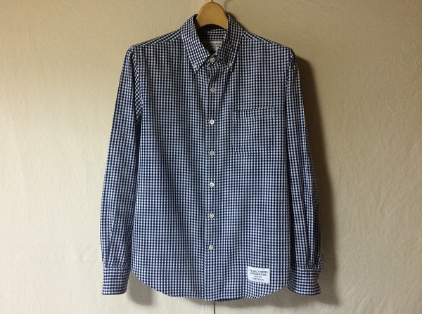 1円 WACKO MARIA ワコマリア ギンガムチェックシャツ M ブルー