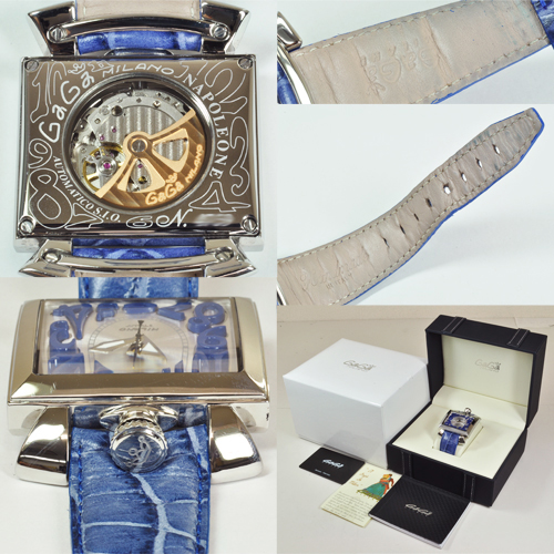 ガガミラノ メンズ ナポレオーネ48mm 6000.3 自動巻 中古 知人代理出