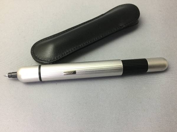 ◇LAMYボールペンPICOプラチナコート 革ケース付◇ 入手困難になって