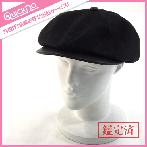 新品同様 キャリー CALEE キャスケット ツバレザー サイズL