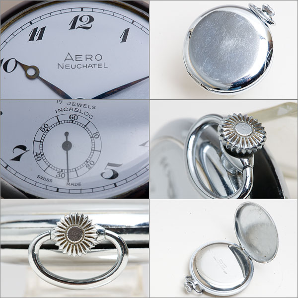 手巻き懐中時計 AERO NEUCHATEL 17JEWELS INCABLOC 名 【公式通販】