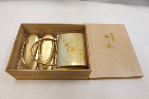 まる club★オープン★M0570 高級 草履とバッグのセット 超美品