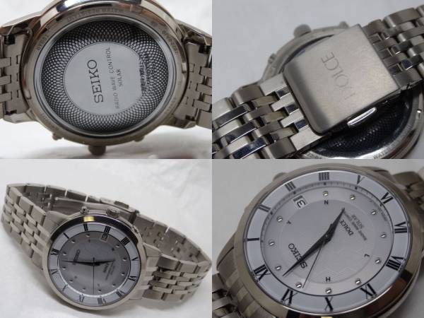 SEIKO ドルチェ SADZ005 ソーラー電波 ブライトチタン メンズ(ドルチェ 