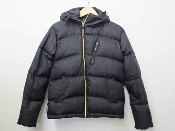 ロイアル ダウンジャケット ブルゾン フード付き ナイロン 黒 M
