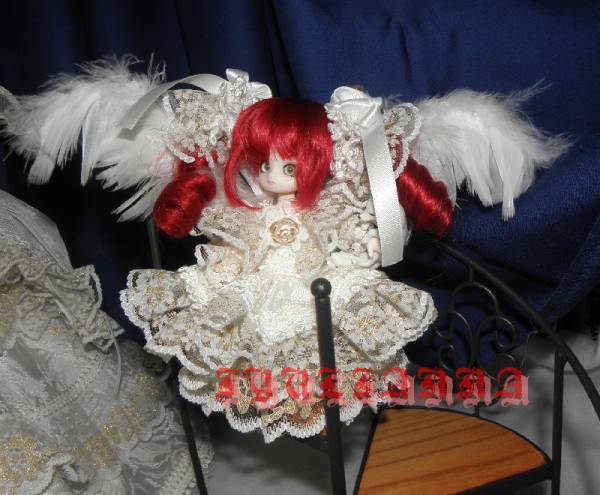 ミニスウィーツドール・あまむす・オビツ１１用翼付ドレスセット