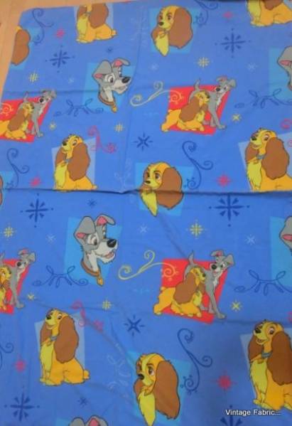 激レア◆イギリス◆わんわん物語　カバー シーツ*生地*リメ