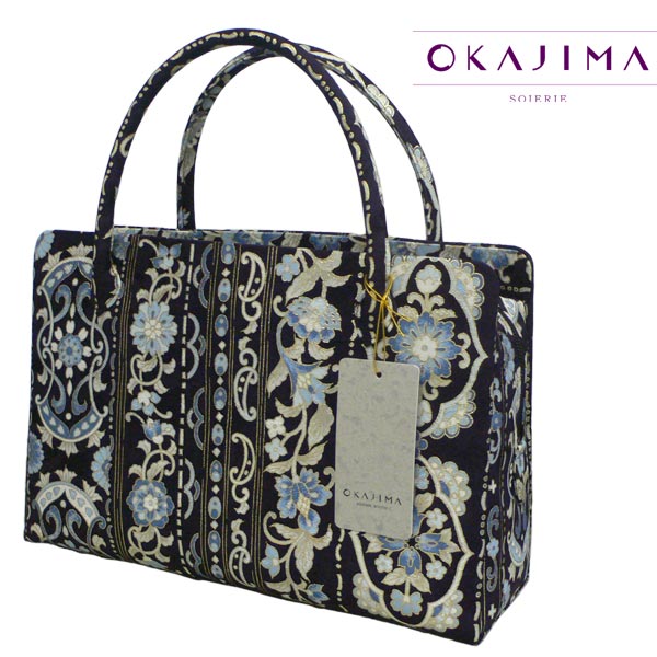 ☆一日オク　逸品☆　岡重友禅バッグ　利休限定生産 華モダン0
