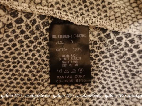 イフシックスワズナイン 総柄ミニマムDタンク黒＆白LGB 美品 xvpbvx