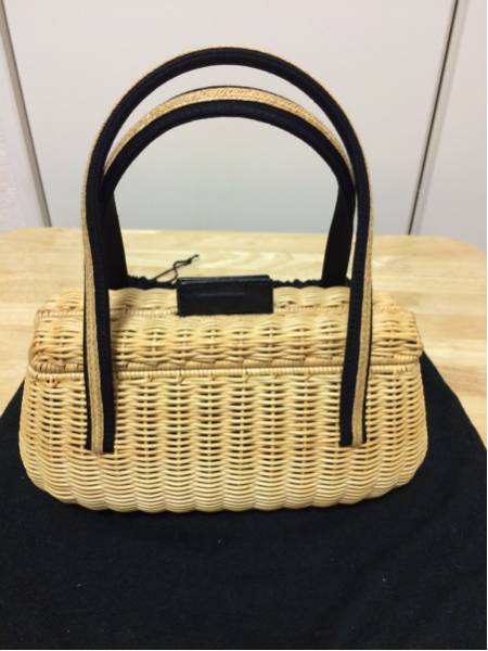 ☆美品☆ PAULEKA(ポールカ) かごハンドバッグ ブラック 美品 PAULE KA