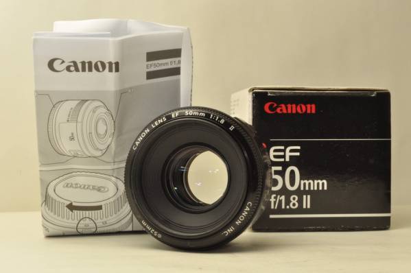 ★元箱付超極上★キヤノン CANON EF 50mm F1.8 II 人気の単焦点!