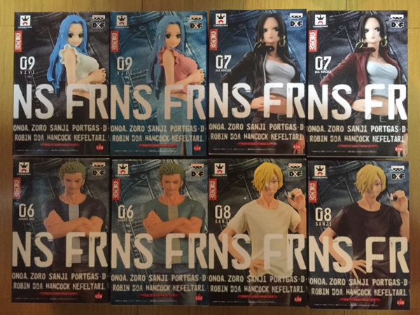 ワンピース JEANS FREAK ハンコック サンジ ゾロ ビビ 8種セット