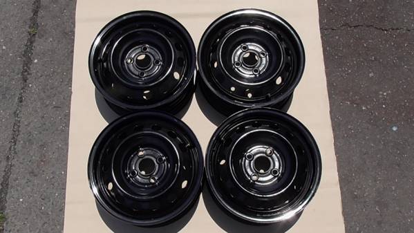 車 ☆日産 純正 13×5J 4本SET PCD100 スチールホイール 鉄チン☆