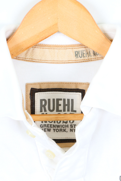 ルールナンバー925 RUEHL NO.925 ポロシャツ Sサイズ ホワイト