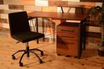 OD28F* ウォールナット材事務デスクセット1円展示品アウトレット