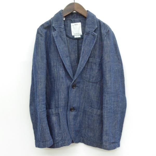 12SS visvimビズビムACADEMIA BLAZER LUXSIC/LINEN LT.INDIGO*2