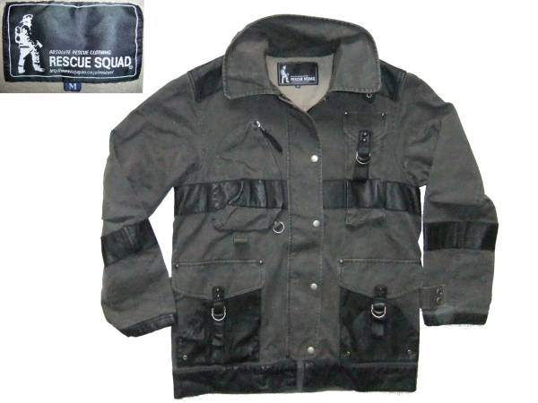 RESCUE SQUAD（レスキュー）　ジャケット　　灰グレー　M