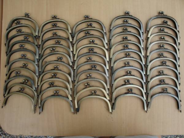 がま口　口金　サイズ　約10㎝　50個　中古品