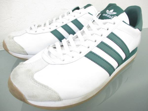 【2015復刻】 adidas アディダス カントリーOG レザー 白緑 27cm