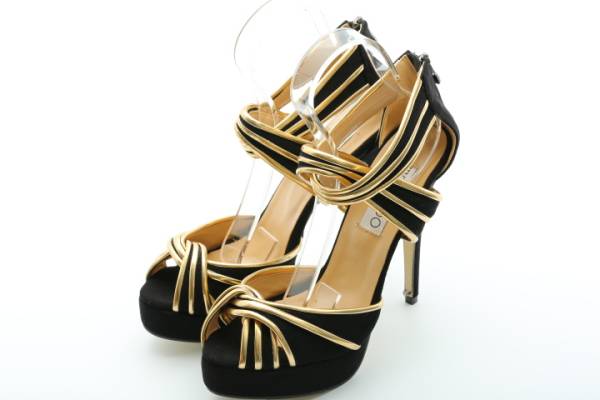 Jimmy Choo ジミー・チュウ ハイヒール レディース 27.0 黒×金
