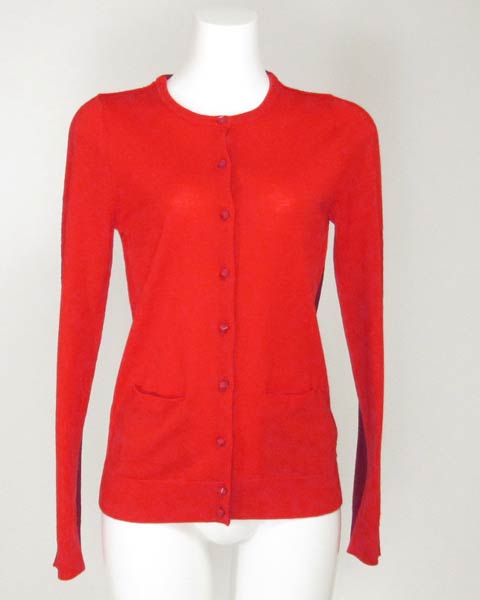 マーク マークバイ ジェイコブス オレンジ 赤カーディガン S
