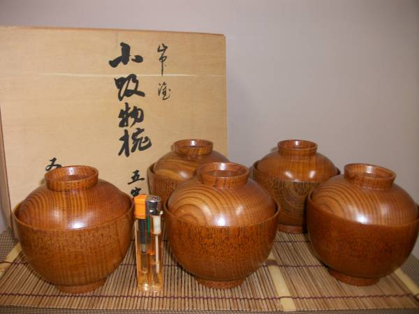 山中塗 汁椀 伝統工芸 日本製 汁椀5客揃 | 5客 山中塗 汁椀 伝統工芸 日本製 汁椀5客揃 | 5客