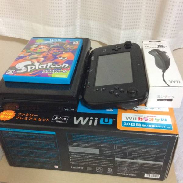 Wii U プレミアムファミリーセット スプラトゥーン付き 付属全て