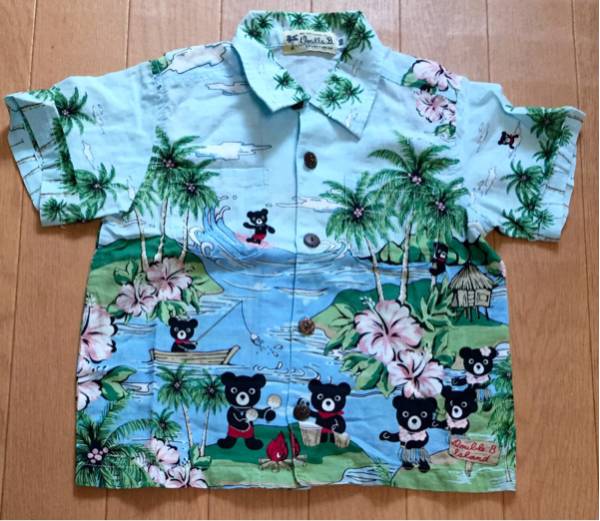 超美品！ミキハウス ダブルＢ 限定アロハシャツ ９０