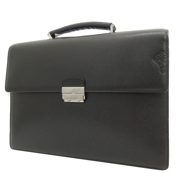 【美品】VERSACE（ヴェルサーチ）メデューサ ビジネスバッグ 黒