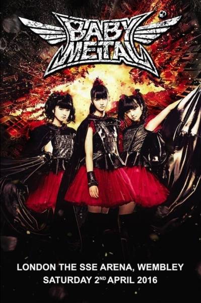 超激得，2025】 ポスター BABYMETAL Wembleyウェンブリー ローソン