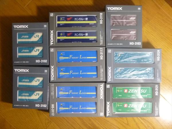 トミックスHO-コンテナ　5セット TOMIX HOゲージコンテナ⑤ 新品 ご覧頂きありがとうございます 【公式