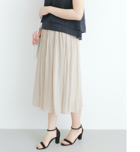 今季新品タグ付URアーバンリサーチ割裁デシンスカーチョ ECRU