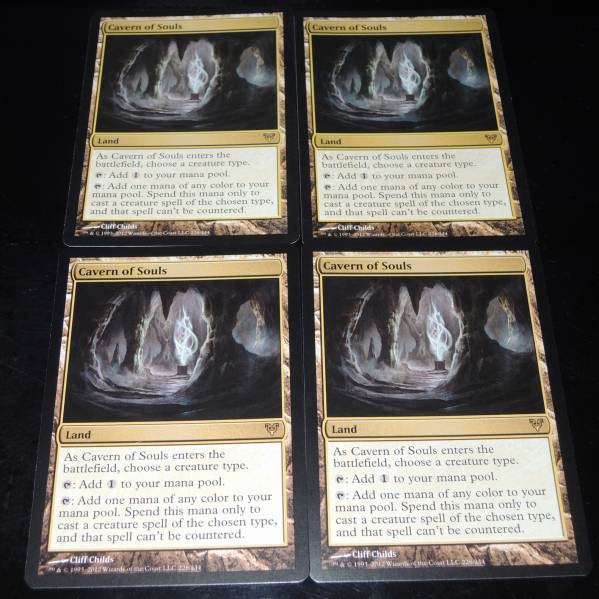 最安値，格安】 MTG 魂の洞窟 英語 4枚セット 送料無料