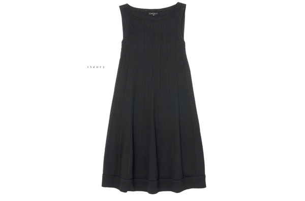 美品★セオリーtheory★0サイズ★重宝!デザインワンピース黒K113
