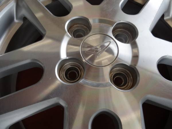 ダイハツムーヴ純正 15-4.5J 100 4H +45 ポリッシュ4本! 4穴 ホイール