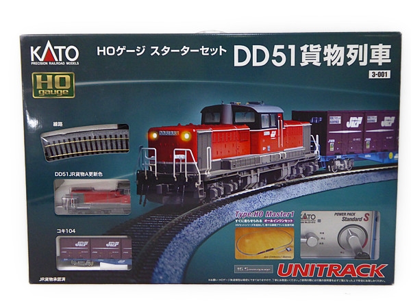 美品 KATO 3-001 HOゲージ スターターキット DD51 貨物N1895093 【公式