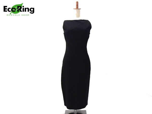 1円 グッチ ノースリーブ ワンピース ブラック size38・BH682