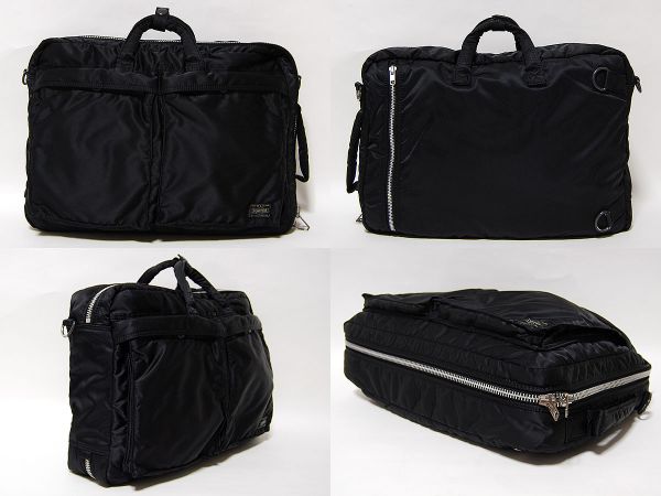 美品☆PORTERタンカー3WAYブリーフケース黒☆リュックキムタク 【公式