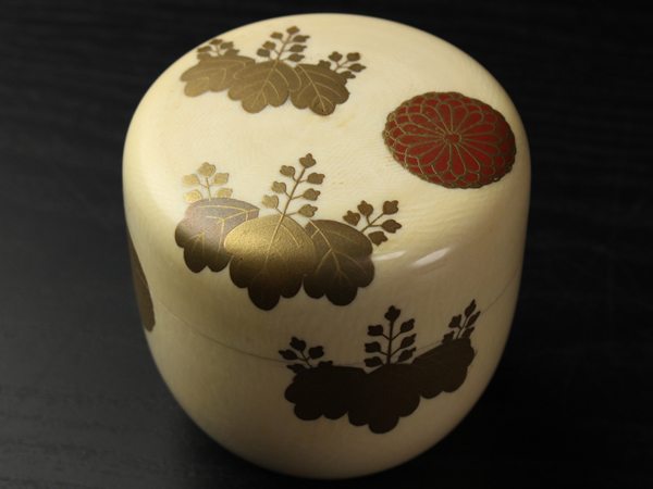 【典】本象牙 棗 金蒔絵 茶道具