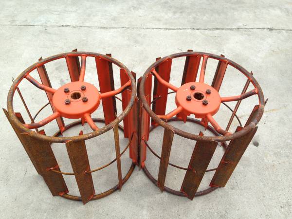 カゴ車輪　補助車輪　補助輪　鉄車輪　６角軸　