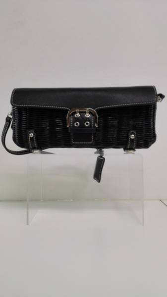 23区 ニジュウサンク　ショルダーバッグ ブラック　かごバッグ