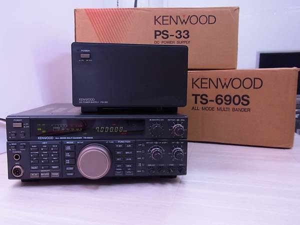 KENWOOD TS-690S/TS-690V 無線機セット ジャンク品 □ケンウッド TS-690S +電源 PS-33 元箱付/ジャンク/棚U2002/2 TS-