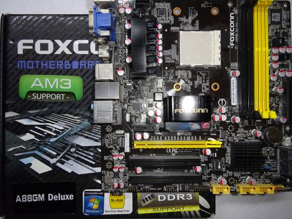 極美品 FOXCONN A88GM Deluxe Soket AM3 クーラー付