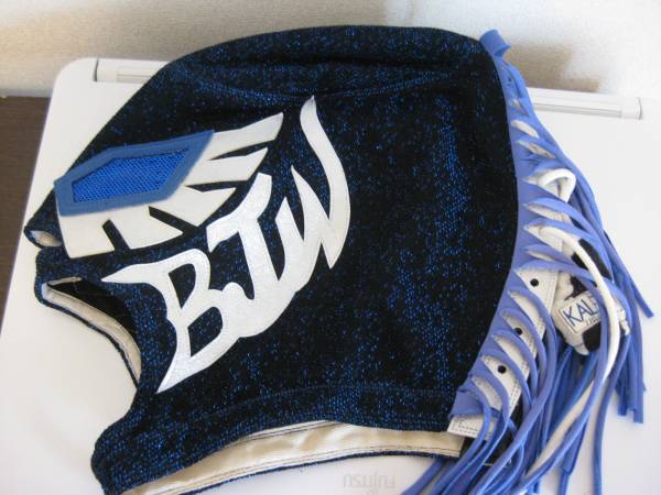値下！アクエリアス(TAJIRI )本人使用済みマスク (ECWロゴ) TAJIRI(アクエリアス） 本人使用・カレリー製 TAJIRI選手