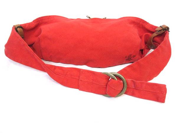 キャピタル ボディーバッグ ウエストポーチ キャンバス 赤
