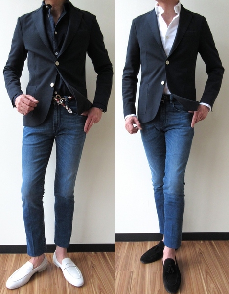 清涼感◎eleventyジャージジャケット44イレブンティラルディーニ